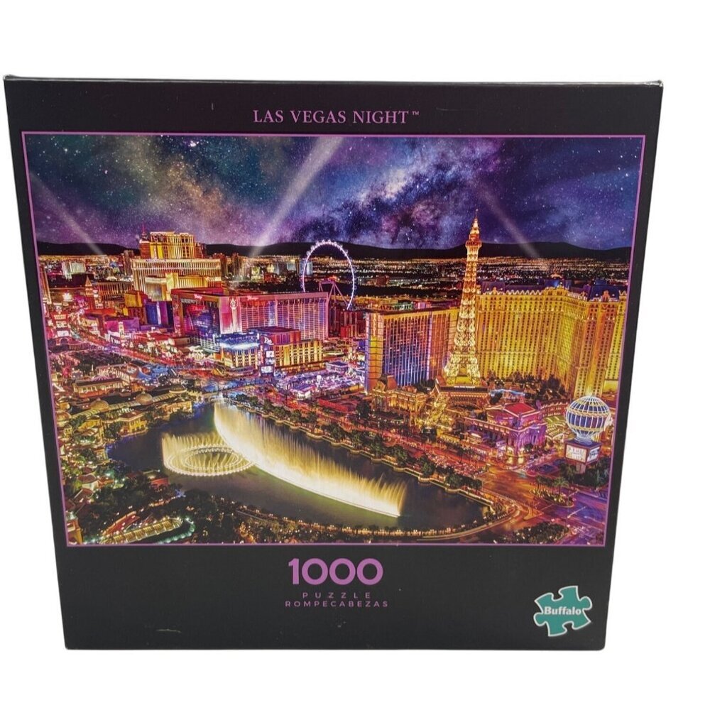 Las Vegas Night 1000-Piece Jigsaw Puzzle 26.75" X 19.75" Age 14+  Buffalo Games‎